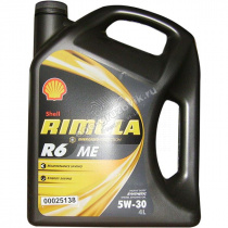 ����� �������� 5W30 SHELL RIMULA R6 ME 5W30 (���������) 4�, �������: SHELLR6 ��/ 4�