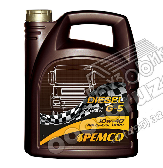 ����� �������� 10W40 PEMCO DIESEL G-5 UHPD 10W-40 (�������������) 5�, �������: SAE 10W-40